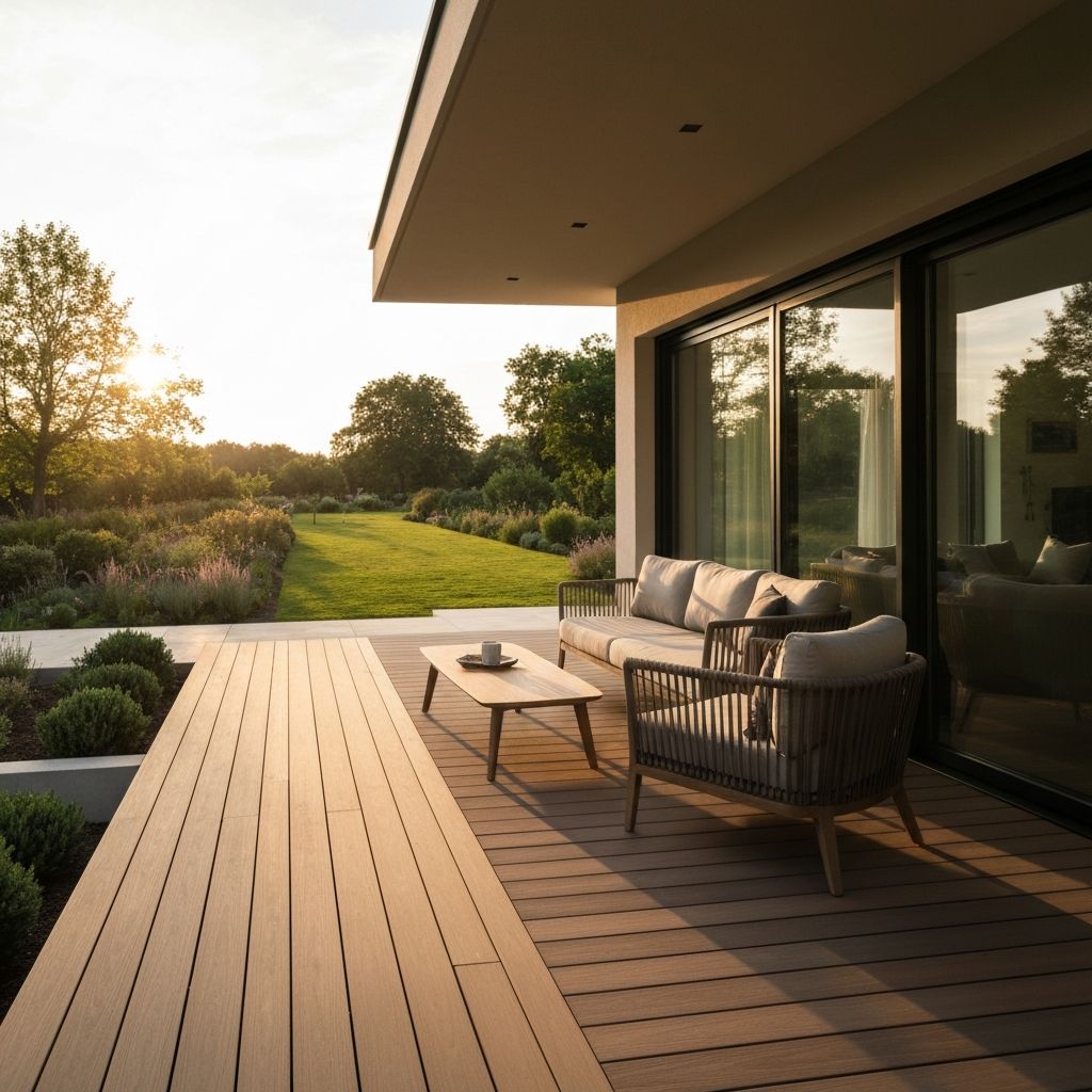 Premium WPC outdoor decking installation